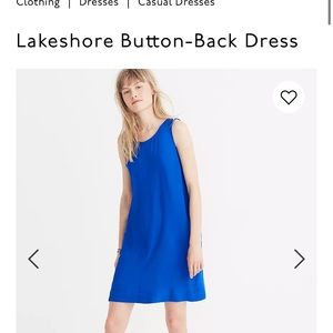 Blue Madewell shift dress